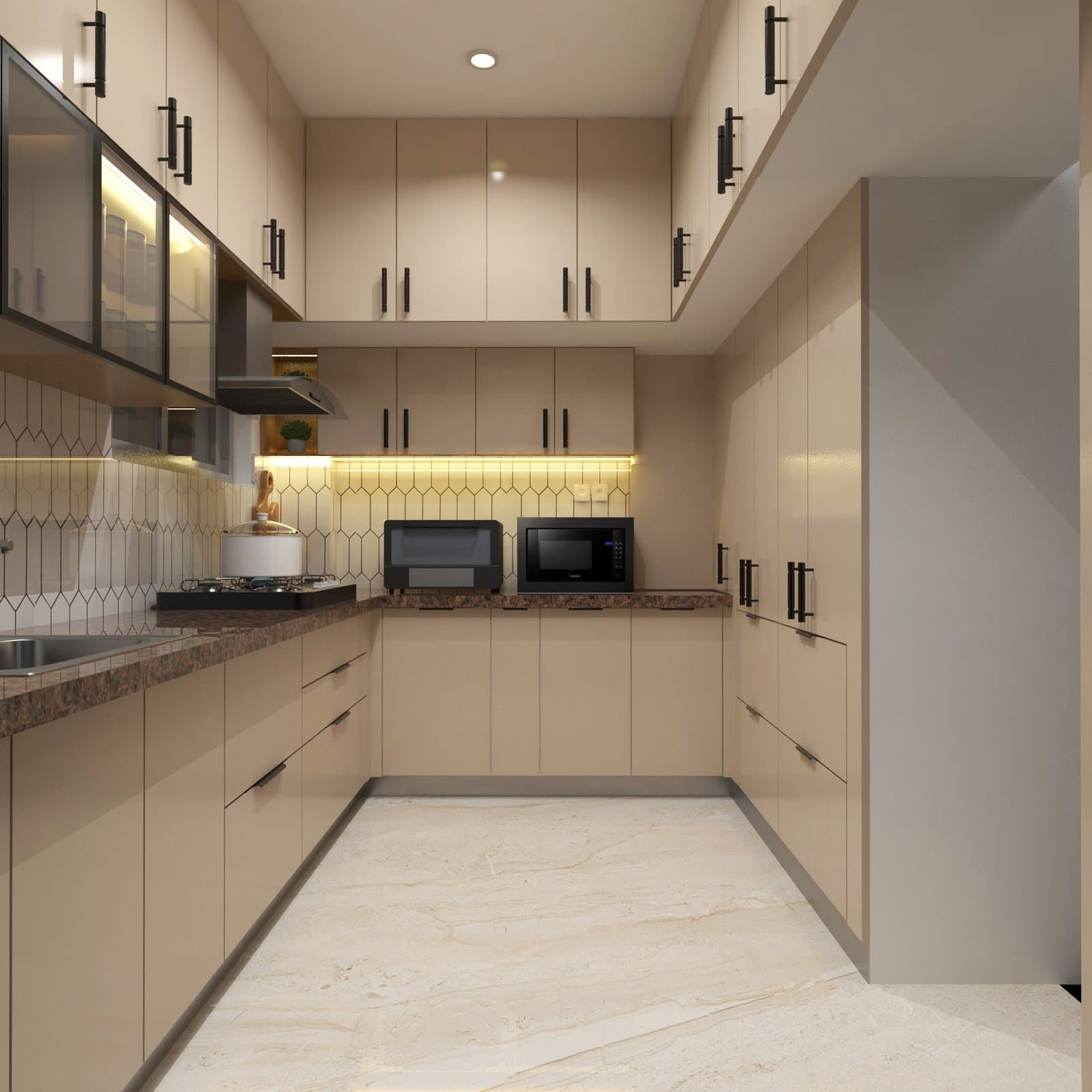 Kitchen design perspective